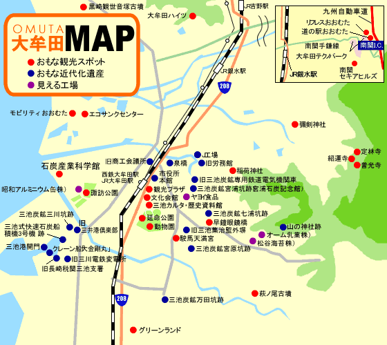 大牟田市マップ